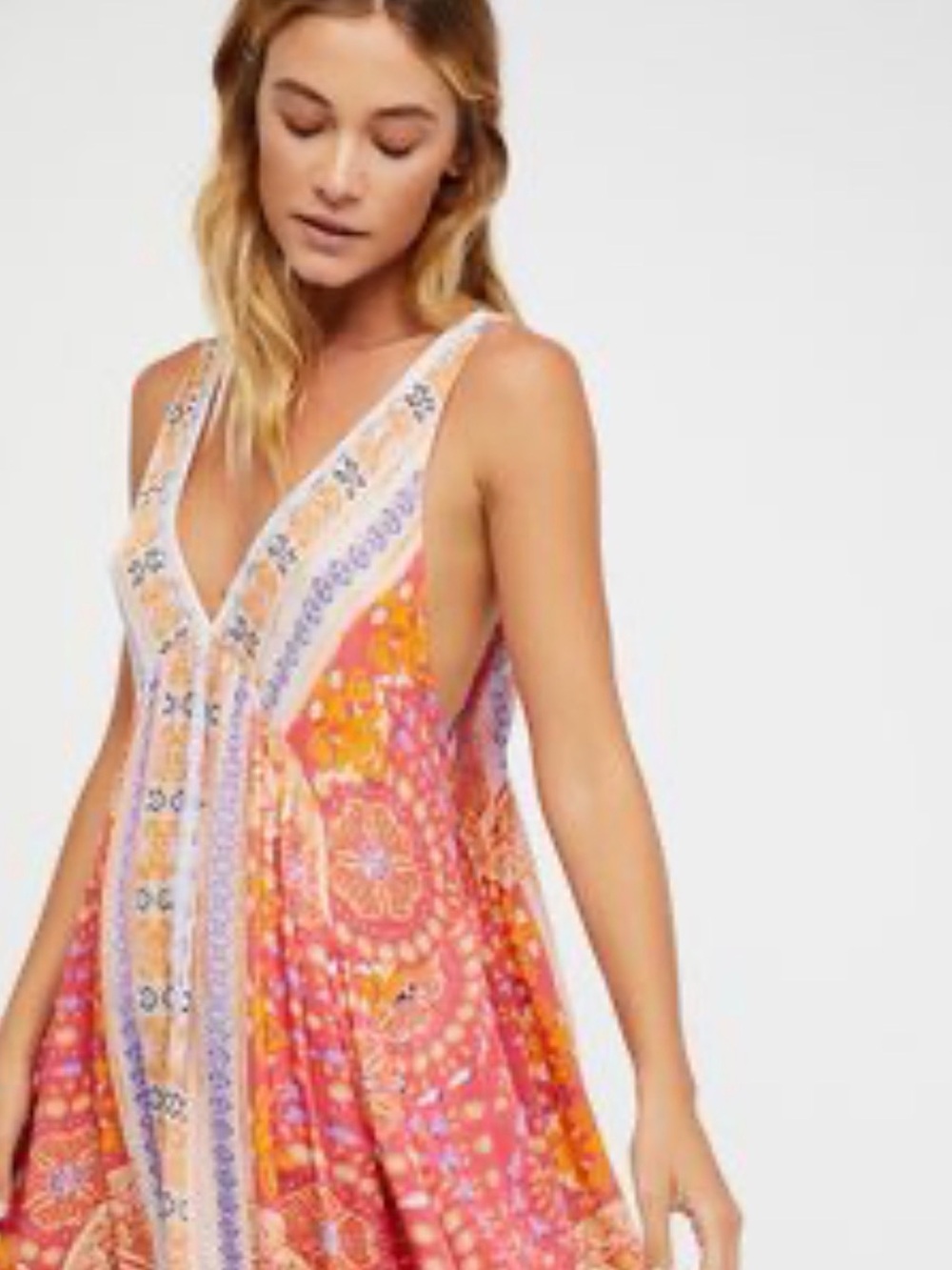 Free People California Moonrise Vneck Dress